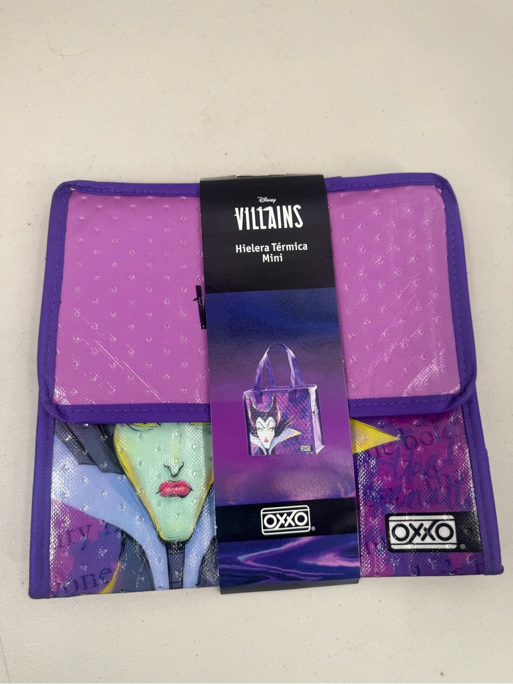 Disney Villains Maleficent Cruella Mini Insulated Cooler Bag Purple Oxxo New